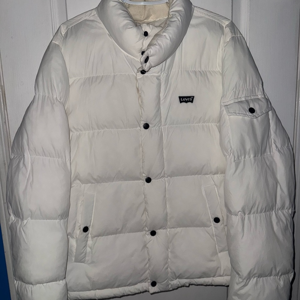 Levi's Classic White Quilted Jacket